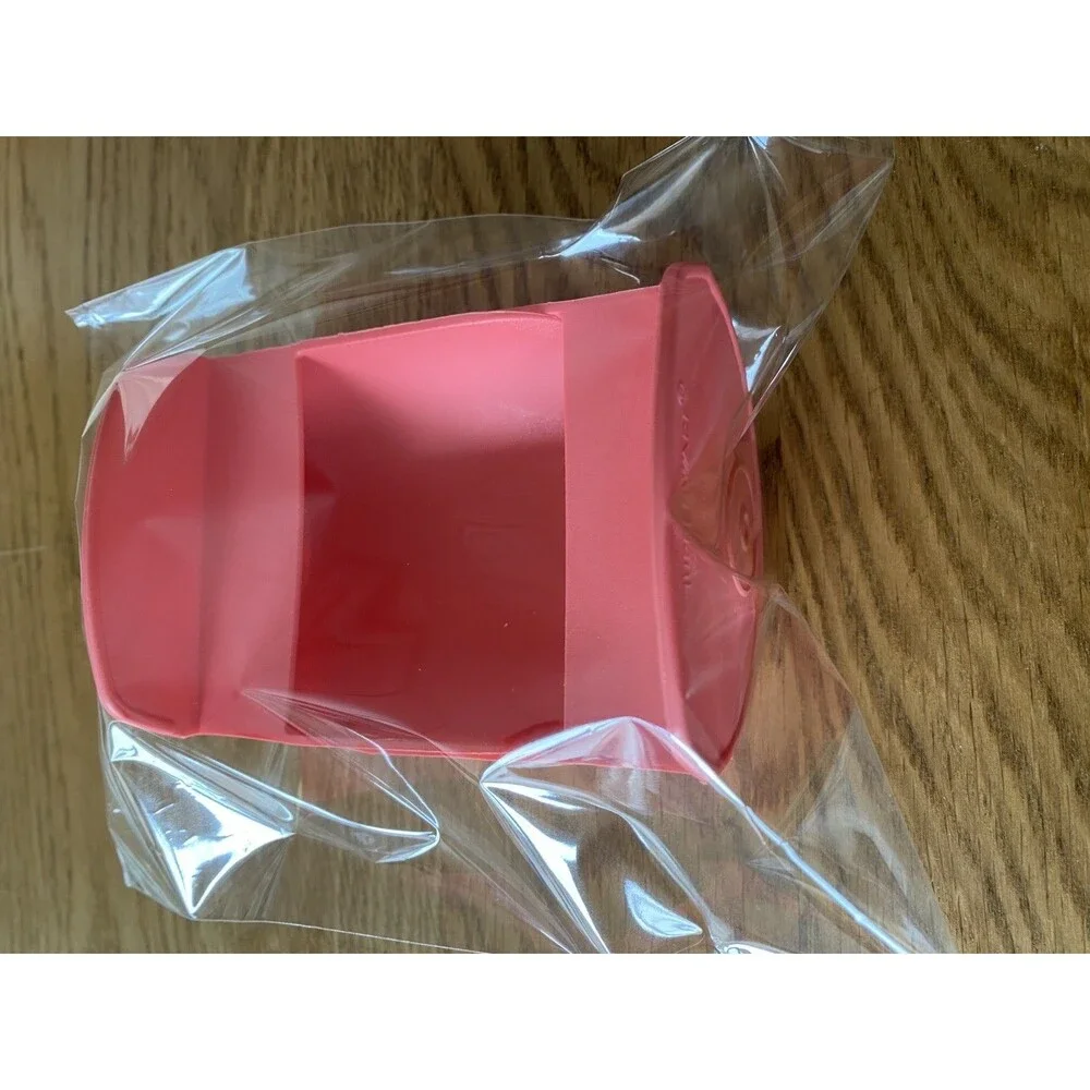 Tupperware Rocker Canister Scoop Coral 2-Pack - Brand New In Sealed Bag